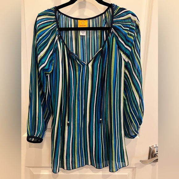 Ruby Rd Top with Ragland Long Sleeves - Picture 2 of 6